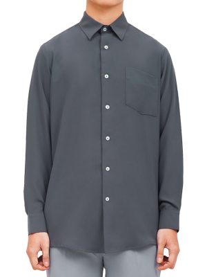 Kemeja Dark Grey Iris Air Shirt