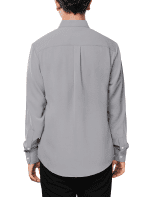 Kemeja Grey Mandarin Shield Shirt