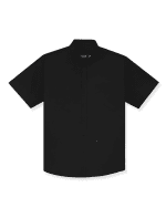 Kemeja Black Simple Oxford Shirt