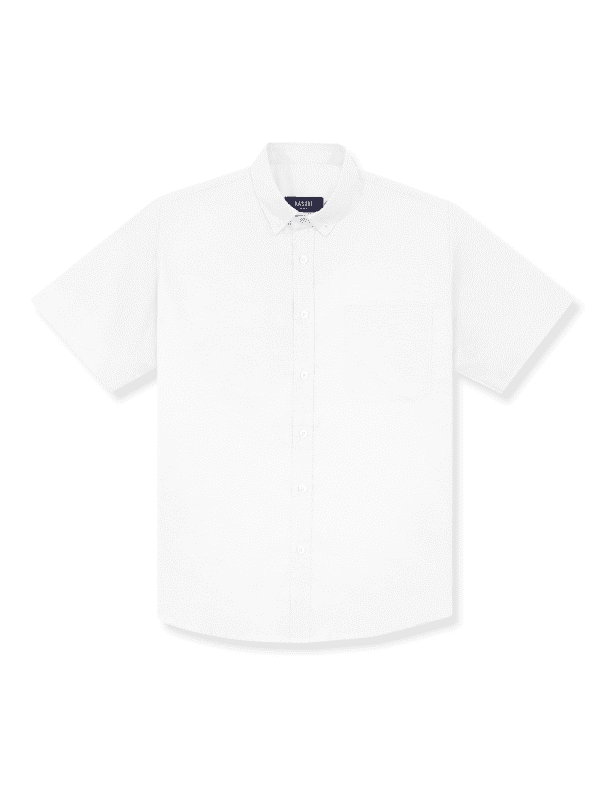 Kemeja White Simple Oxford Shirt