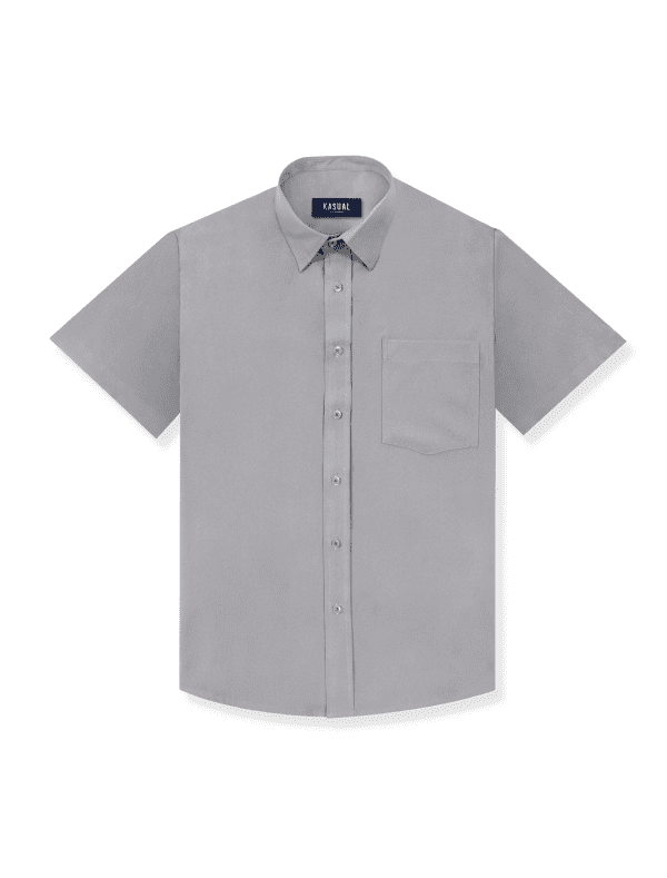 Kemeja Grey Simple Shield Shirt